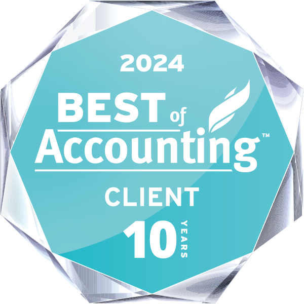 2024 Best of Accounting Client 10 Year Diamond Winner