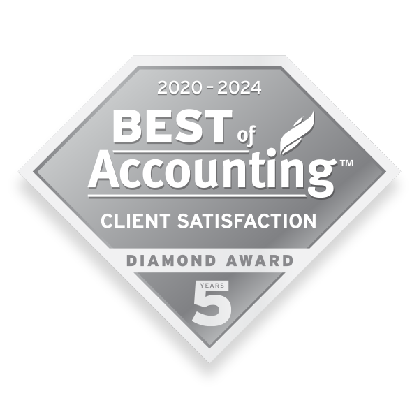 2024 Best of Accounting Client 5 Year Diamond Winner