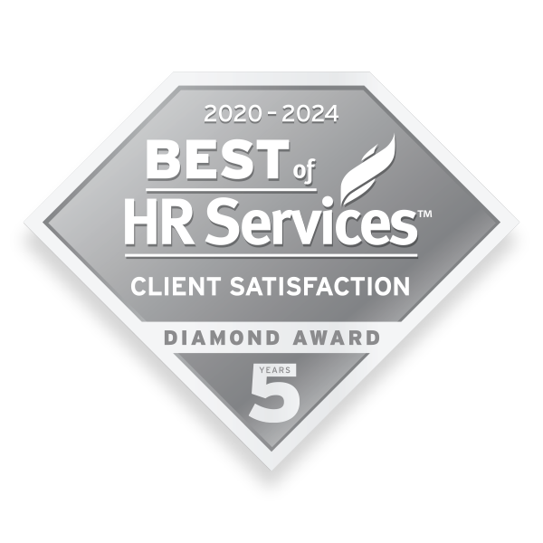 2024 Best of HR Services Client 5 Year Diamond Winner