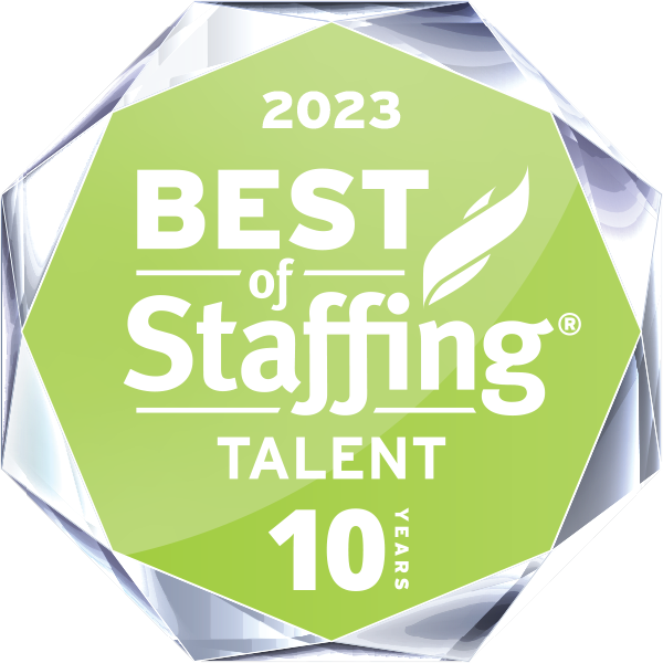 2023 Best of Staffing Talent 10 Year Diamond